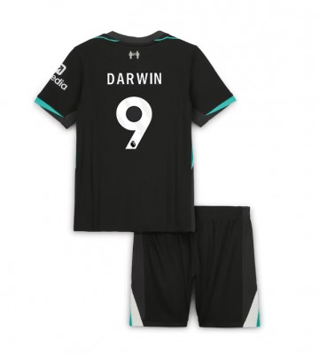 Liverpool Darwin Nunez #9 Udebanesæt Børn 2024-25 Kort ærmer (+ korte bukser)